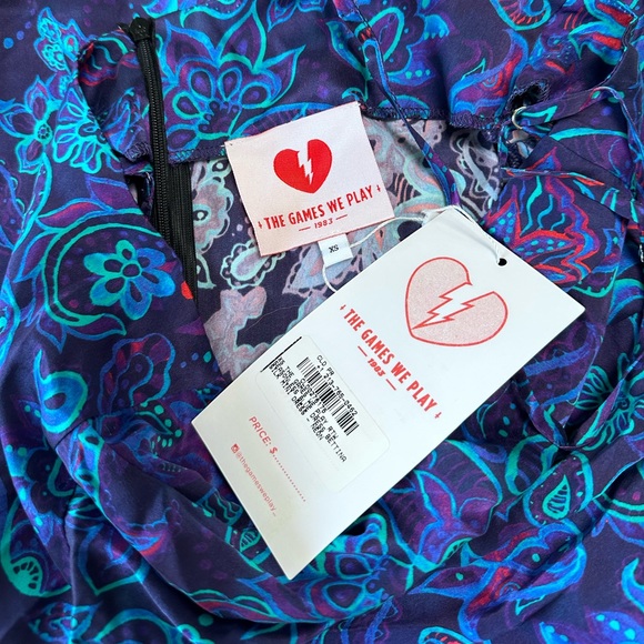 The Games We Play Bettina Silk Mini Dress - Picture 5 of 5